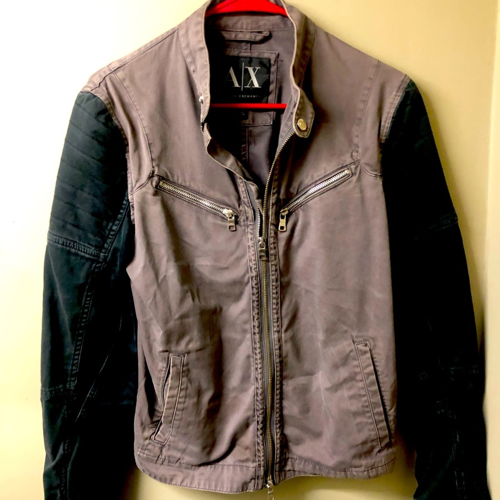 Designer Armani Exchange Biker Jacket
